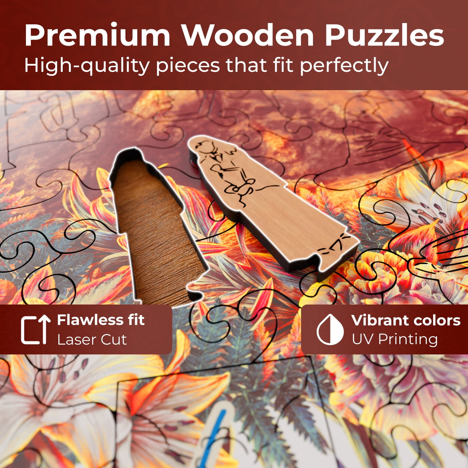 Harry Potter Wooden Puzzles for Adults – A3 Size with 155 Pieces Wood Puzzles – Jigsaw Puzzles with Unique Shapes – 10.8" x 11.9"