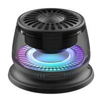 LACKUST Magnetic Bluetooth Speaker, Portable Wireless Mini Speaker with Stereo Bass, Bluetooth 5.4, 6-Hour Playtime, Outdoor Travel Speaker with Lanyard & TF Card Support - Black