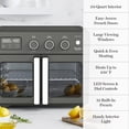 thumbnail image 6 of Martha Stewart 34 QT French Door Air Fryer Toaster Oven, Countertop Convection, 12-in-1, Caviar Gray, 6 of 11
