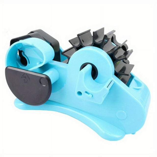 JUNWELL Semi-Automatic Blue Heat Tape Dispenser for Heat Press/Mug Press Machine - PreCut 1.4‘‘ Pieces Multiple Roll Cut 1+3‘‘ Core with Compartment Slots