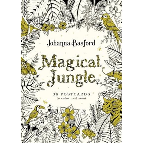 Pre-Owned Magical Jungle: 36 Postcards to Color and Send, (Paperback)