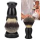 thumbnail image 5 of Cepillo de afeitar de acrílico negro profesional Soporte para cepillo de barba Herramienta de afeitar Cepillo y soporte Brocha de afeitar Soporte Brocha de afeitar y soporte ANGGREK Otros, 5 of 8