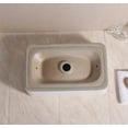 thumbnail image 5 of FELICON Rectangular Vessel White Porcelain Ceramic Bathroom Sink, 470 * 290 * 125mm (18.5 * 11.4 * 4.9 in), 5 of 8