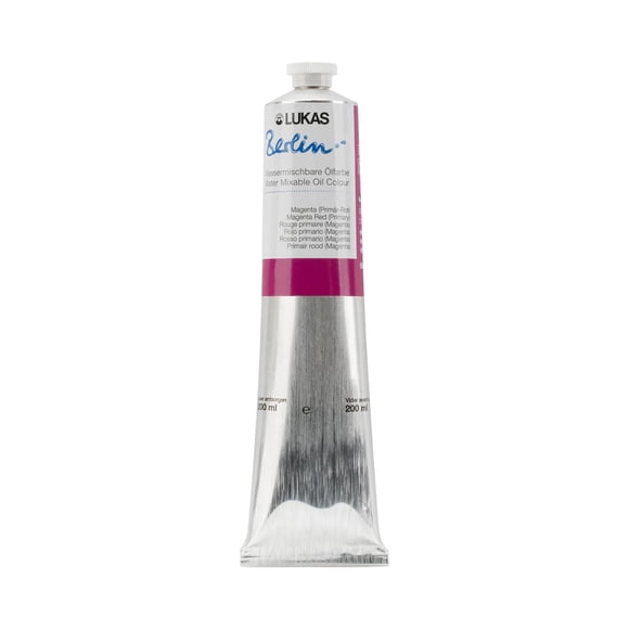 Pintura al óleo Lukas Berlin Pro 200 ml Rojo Magenta soluble en agua