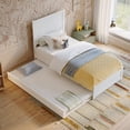 thumbnail image 5 of AFI Aveline Twin Platform Bed with Matching Footboard & Twin Trundle, White, 5 of 13