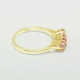thumbnail image 3 of LBG British Made 18k Yellow Gold Pink Tourmaline ring Womens Anniversary Ring - 33 size options - Size 11.75, 3 of 6