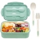 thumbnail image 1 of Cajas Bento para adultos - Fiambrera Bento de 1400 ml para niños con cuchara y tenedor - Duradera, a prueba de fugas para comidas para llevar, 1 of 4