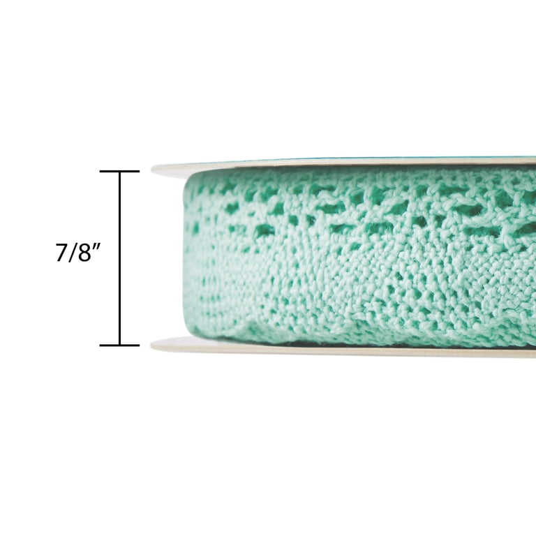 The Pioneer Woman Classic Mint Crochet Lace Scalloped Edge Trim
