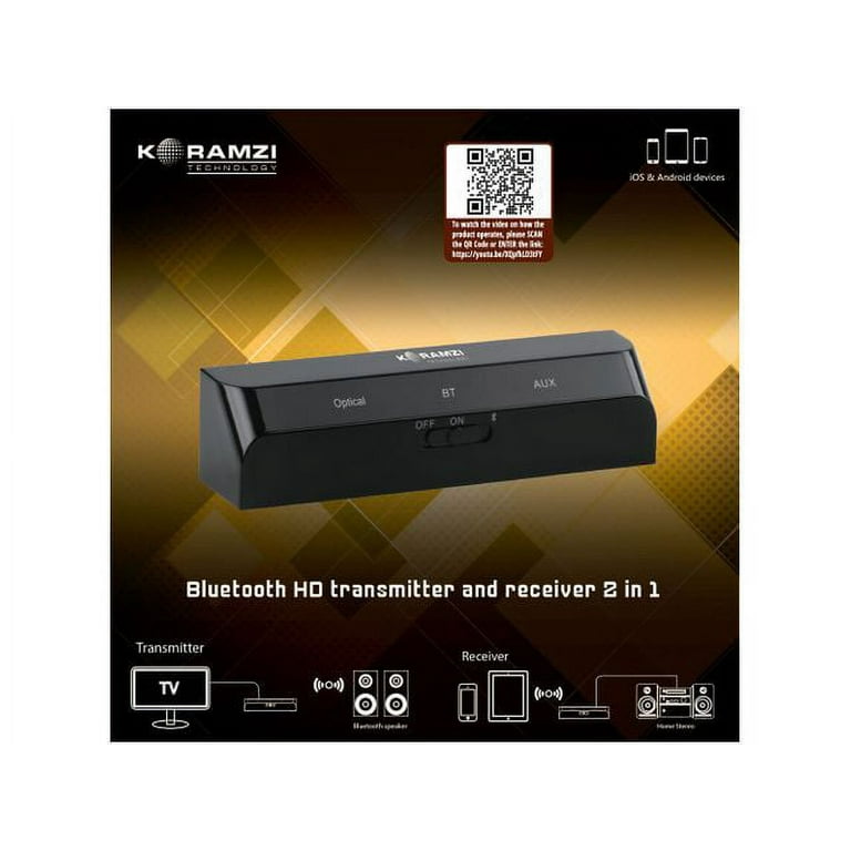 Koramzi Bluetooth 4.1 Wireless Audio Adapter Stereo Transmitter