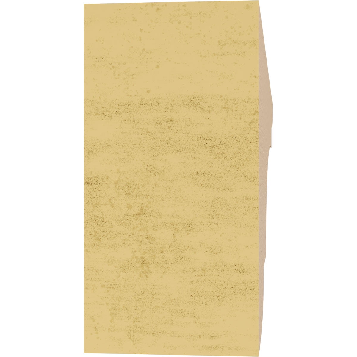 2"W x 12"D x 4"H Thin New Brighton Rough Cedar Woodgrain TimberThane Corbel, Primed Tan