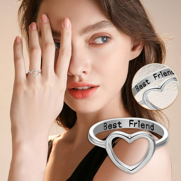 Xihbxyly Liquidación de verano Joyas de moda con letras en forma de corazón para damas.