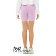 thumbnail image 2 of Bella Plus Canvas B06006675 FWD Fashion Womens High Waist Biker Shorts, Lilac - Large, 2 of 3