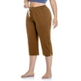 thumbnail image 3 of Niuer Ladies Baggy Straight Leg Palazzo Pant Women Boho Pants Drawstring Summer Capri Bottoms with Pockets Khaki 3XL, 3 of 4