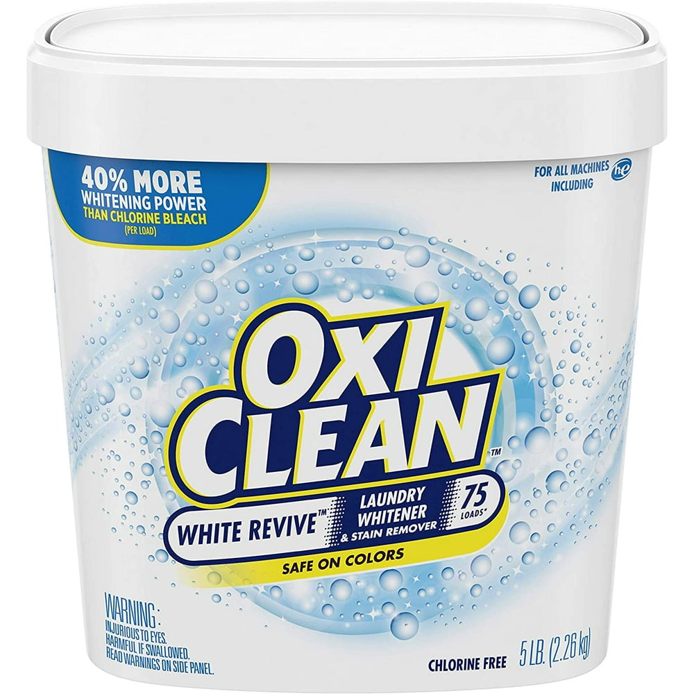 OxiClean White Revive Laundry Whitener + Stain Remover, 5 lbs