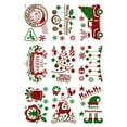 thumbnail image 1 of Injueey Navidad PVC Interior Ventana Pegatinas Santa Copo de nieve Calcomanía de vidrio Mural Decoraciones Hotel Festival Celebraciones Kits de decoración para fiestas, 1 of 6