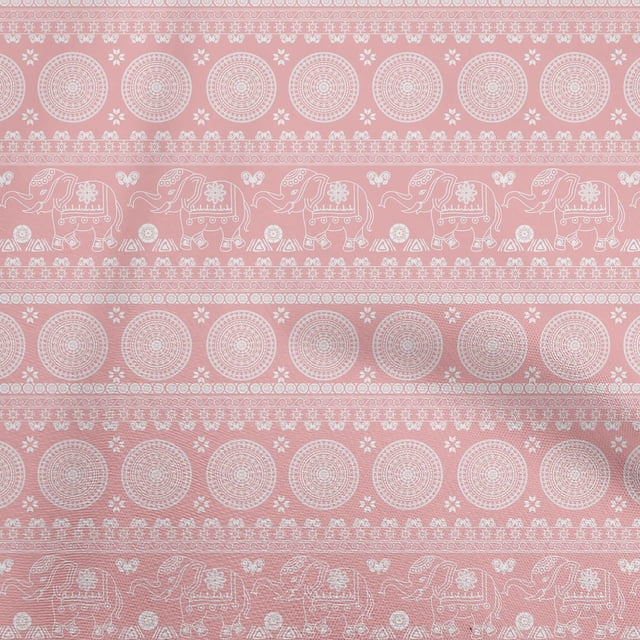 oneOone Cotton Cambric Peach Fabric Block Fabric For Sewing Printed Craft Fabric By The Yard 42 Inch Wide-DY