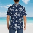 thumbnail image 4 of Balery Dragon Camisas hawaianas de manga corta para hombre, camisas playeras de corte holgado, camisas de vacaciones con botones,Large, 4 of 7