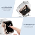 thumbnail image 3 of Tianle 3 Pack Compatible with Apple Watch Case 41mm,Soft High Sensitivity TPU Cover for Apple Watch Screen Protector 41mm with Anti-Fall Bumper Protective for iWatch Series 8/7 Black/Clear/Silver, 3 of 7