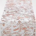 thumbnail image 2 of Camino de mesa de red con lámina de oro rosa de 28 cm x 5 m, cinta metálica para mesa, decoración para fiestas, cumpleaños, bodas, Navidad, manualidades y regalos (oro rosa, 5 m), 2 of 4