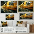 thumbnail image 4 of Designart "Yellow Train Translucent flow III" Transportation Floater Framed Canvas Art Print, 4 of 7