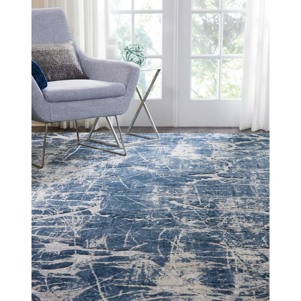 Kathy Ireland Heritage Beige/Blue Area Rug by Nourison
