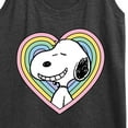 thumbnail image 3 of Peanuts - Snoopy Heart - Women's Racerback Tank Top, 3 of 6