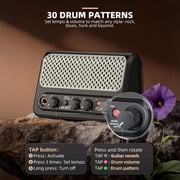 LEKATO GA-4 10W Portable Electric Guitar Amplifier with Clean & Overdrive Channel Reverb Bluetooth Mini Small Guitar Amp for Practice