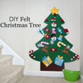 thumbnail image 2 of Árbol de Navidad de fieltro artesanal con 26 Uds. De adornos navideños, árbol de Navidad de 3,2 pies, colgante de pared, regalos de Navidad, decoraciones navideñas, 2 of 5
