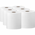thumbnail image 2 of Kleenex Non-Perforated Hardroll Paper Towel Rolls, White, 6 rolls, 2 of 6