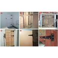 thumbnail image 5 of Inch Pieces T 4 Inch Type Hinge Light Duty Barn Door Hinge Shed Door Hinge Rustic Style Hinge Door With Hinged Door Barn Door Hinge Black Wrought Iron Anti-Rust 6 Pieces, 5 of 5