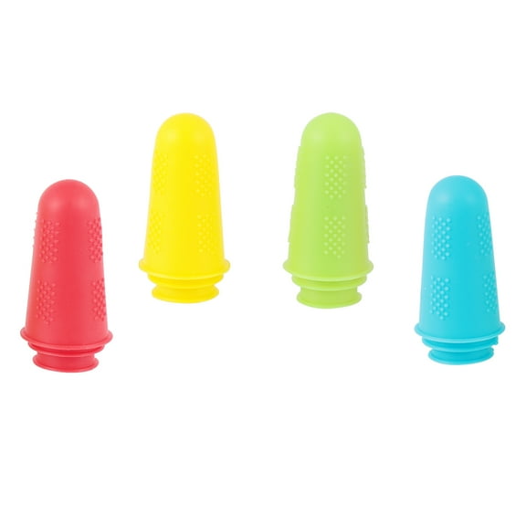 Raindrops Industrial Finger Cover Heat-Proof Skidproof Assorted Color 15Pcs