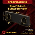 thumbnail image 3 of QPower Dual 10" Sub Box for Chevy Silverado Crew Cab & GMC Sierra Crew Cab 2007-2013, 3 of 10