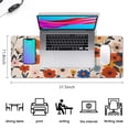 thumbnail image 5 of Long Mouse Pads for Desk,Pioneer Flower Floral Print Pattern Desk Mats on Top Of Desks, Desk Mouse Pad Extra Large with 3mm Non-Slip Base and Stitched Edge for Gaming,Office,Work,Home 31.5"x11.8", 5 of 6