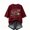 Wine-#001, variant on Dweltoz Halloween Witch T Shirt for Women Flying Witch Broom Graphic Crewneck Vintage Washed Retro Oversized Short Sleeve Sweatshirt Fall Top,Khaki 2XL