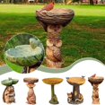 thumbnail image 3 of Bird Feeder Beautiful Sunflower Bird Bath Brown Pedestal AHED Bird Y1B, 3 of 8