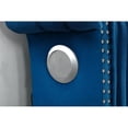 thumbnail image 3 of Tulip Queen 4 Pc Upholstery Bedroom Set Made With Wood In Blue Color, 3 of 14