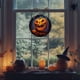 thumbnail image 5 of Placa de madera para puerta de Halloween, decoración para el hogar. Letrero colgante de Halloween., 5 of 6