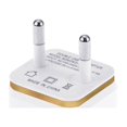 thumbnail image 1 of EeaseMX Cargador USB dual de 2,1 A para el hogar, viajes, adaptador de corriente USB rápido, enchufe para smartphone con enchufe europeo (borde dorado), 1 of 6