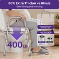 thumbnail image 5 of KEKOY Toilet Seat Riser for Seniors, Raised Toilet Seat with Handles, FSA HSA Eligible 400lb Elevated Toilet Risers, Tool-Free Assembly with Adjustable Height & Width, 5 of 10