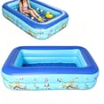 thumbnail image 1 of Portable Inflatable Pool, Adult Size Structure – Large Outdoor Basin, Reinforced PVC Material | Fast Inflate System, Foldable Space Saving Design for Backyard Summer Cooling Use(Q), 1 of 8