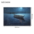 thumbnail image 3 of Toilet Rug Rectangle Bathroom Rugs Non-Slip Soft Plush Machine Washable Contour Bath Mat Boat in Night 24x16, 3 of 9