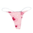 thumbnail image 3 of Lroveb Thongs for Women Naughty Valentines Day Thong Panties Womens Low Rise Lace Comfy, 3 of 5