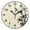 Black, variant on 9.84in Ink Wash Painting PVC Canvas Wall and Table Clock with Canvas Texture, Black or Gold Hands