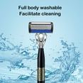 thumbnail image 6 of Manual Shaver 7-Blade With Aloe Lubricating Strip | Waterproof Rustproof Metal | Easy Blade Replacement | Smooth Close Shave | Includes 6 Refills 1 Handle 1 Cream Box, 6 of 6