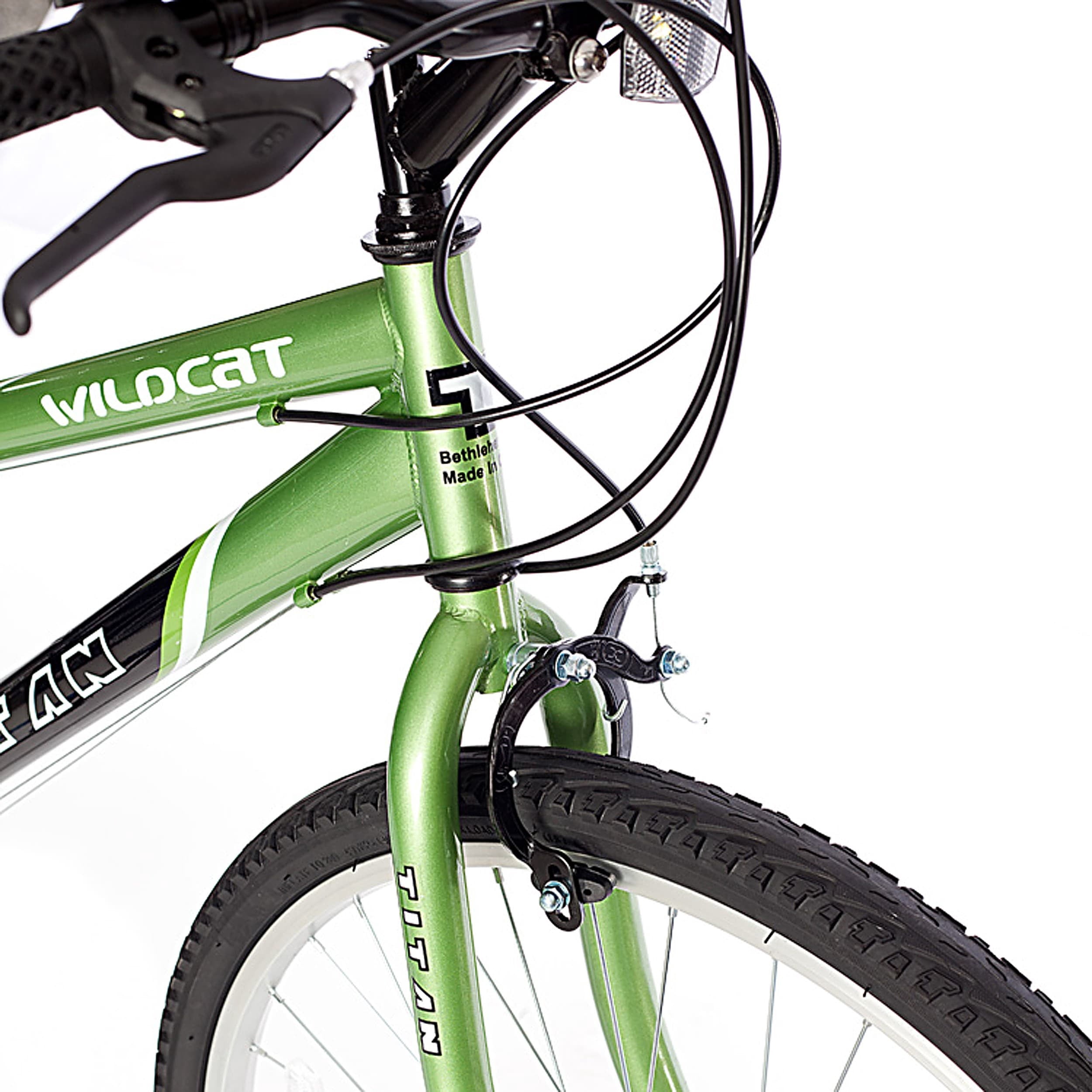 Titan Wildcat 18-Speed Women's Mountain Bike, Lime Green & Black