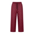 thumbnail image 6 of AHTJRT Womens Snow Pants Packable Winter Waterproof Windproof Outdoor Ultralight Warm Down Ski Pants Trousers Elastic Waist Going Out Play Trousers, 6 of 9