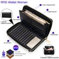 thumbnail image 6 of FALAN MULE Rfid Wallet Purse Wristlet Crossbody Bag for Women Leather Ladies Clutch with 2 Straps, 6 of 7