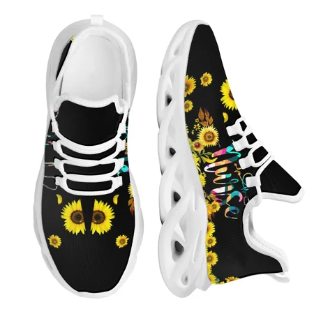 

Nurse with Sunflower Summer Sneakers Designer Shoes Breathable Flats for Teens Footwear Women босоножки женские