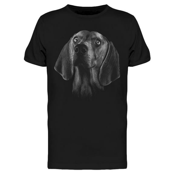 Weimaraner, Face Portrait T-Shirt Men -Image by Shutterstock, Male XX-Large
