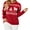 Red, variant on Ugly Christmas Sweaters for Women 2023 Christmas Reindeer Long Sleeve Pullover Round-Neck Casual Sweater Tops Holiday Sweater